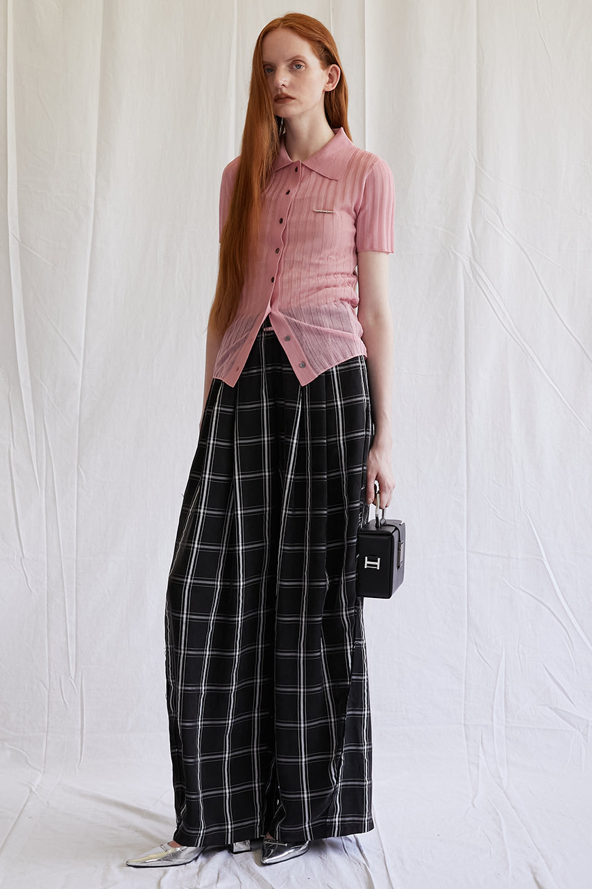 Satin Gathered Balloon Pants