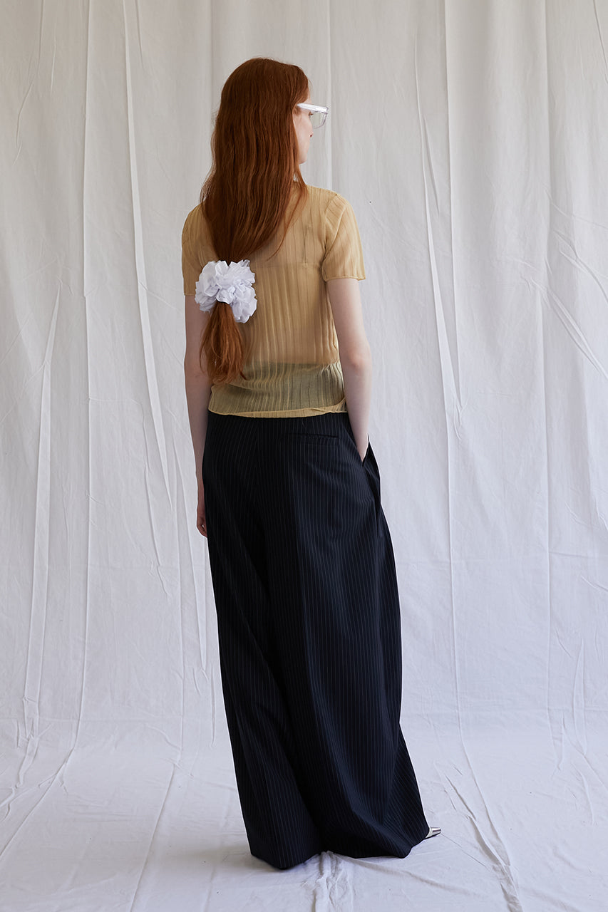 Ruffled Jersey Scrunchie