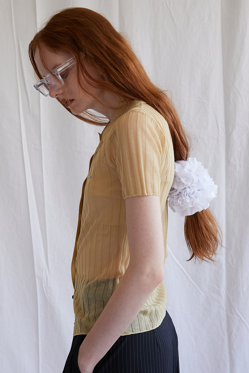 Ruffled Jersey Scrunchie