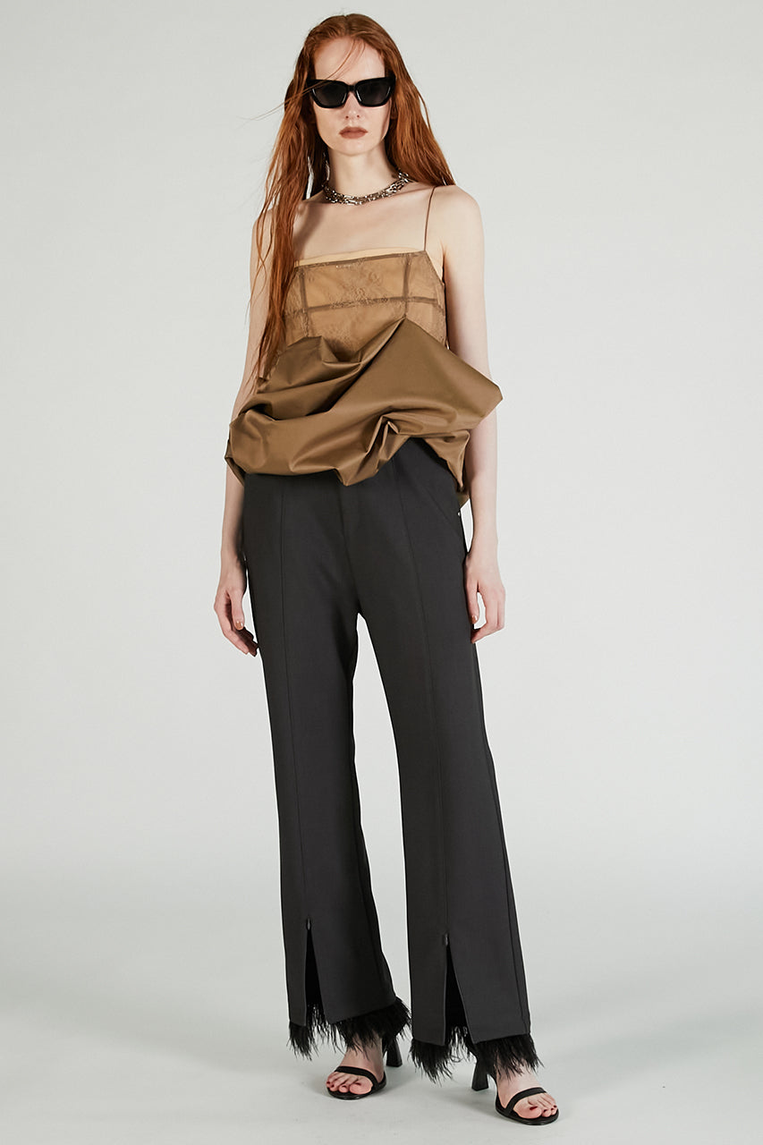 Feather Hem Pants - 2025 AUTUMN