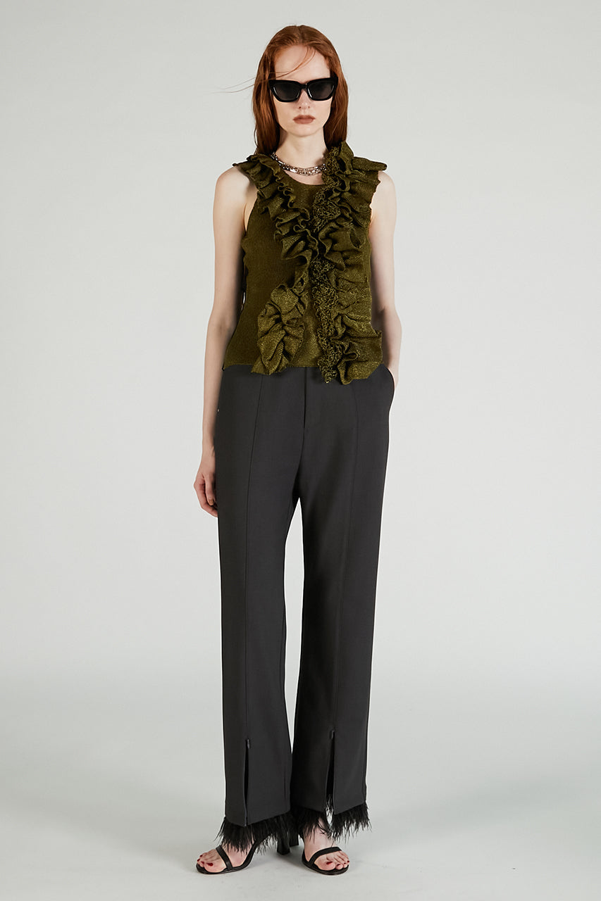 Frill Motif Knit