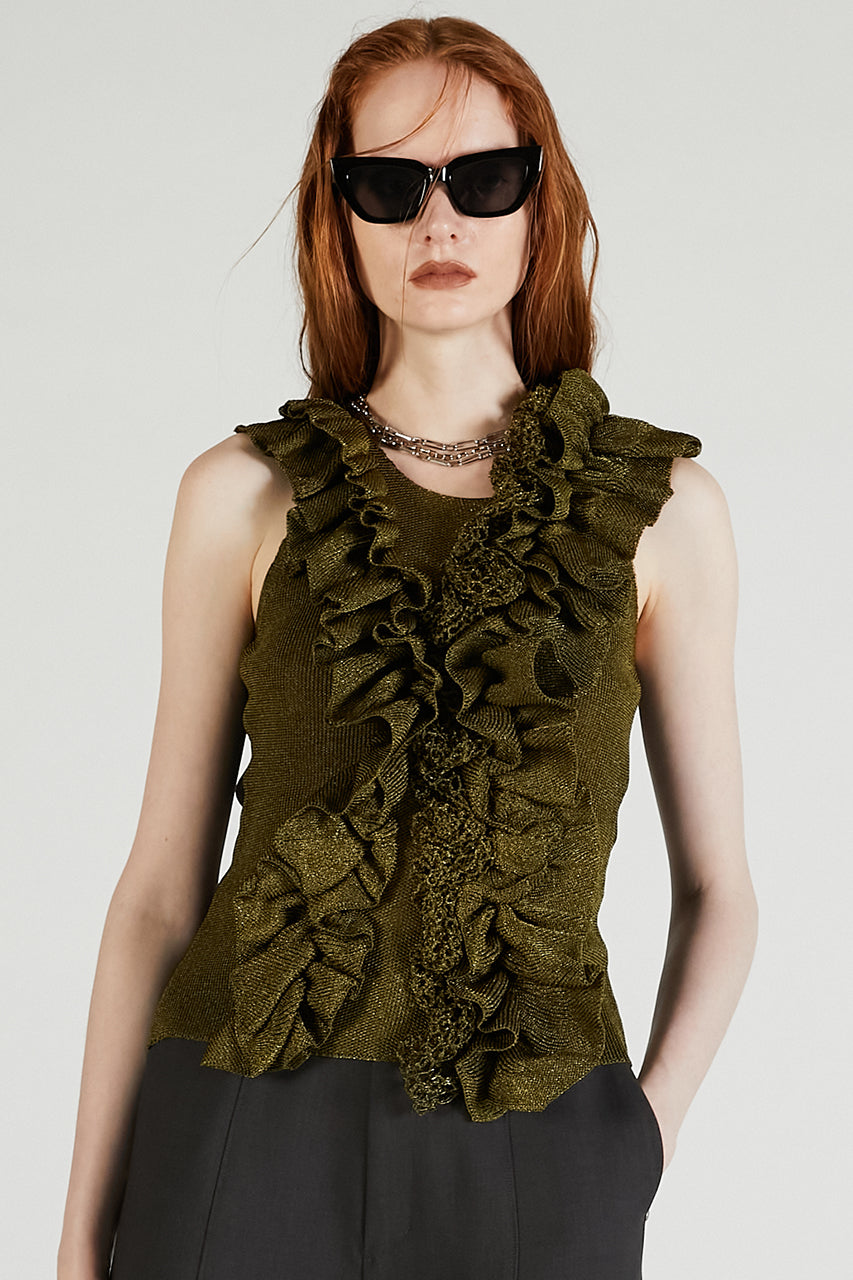 Frill Motif Knit