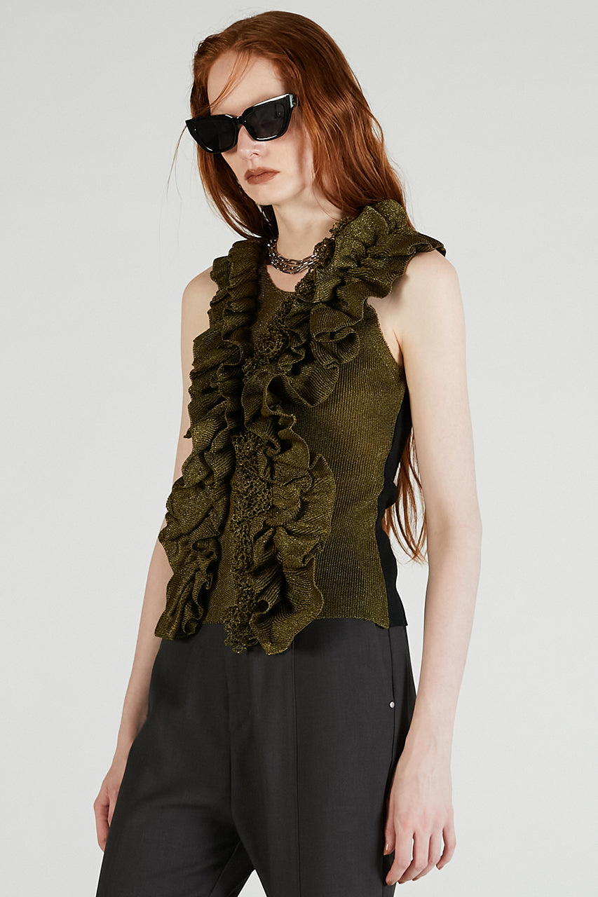 Frill Motif Knit