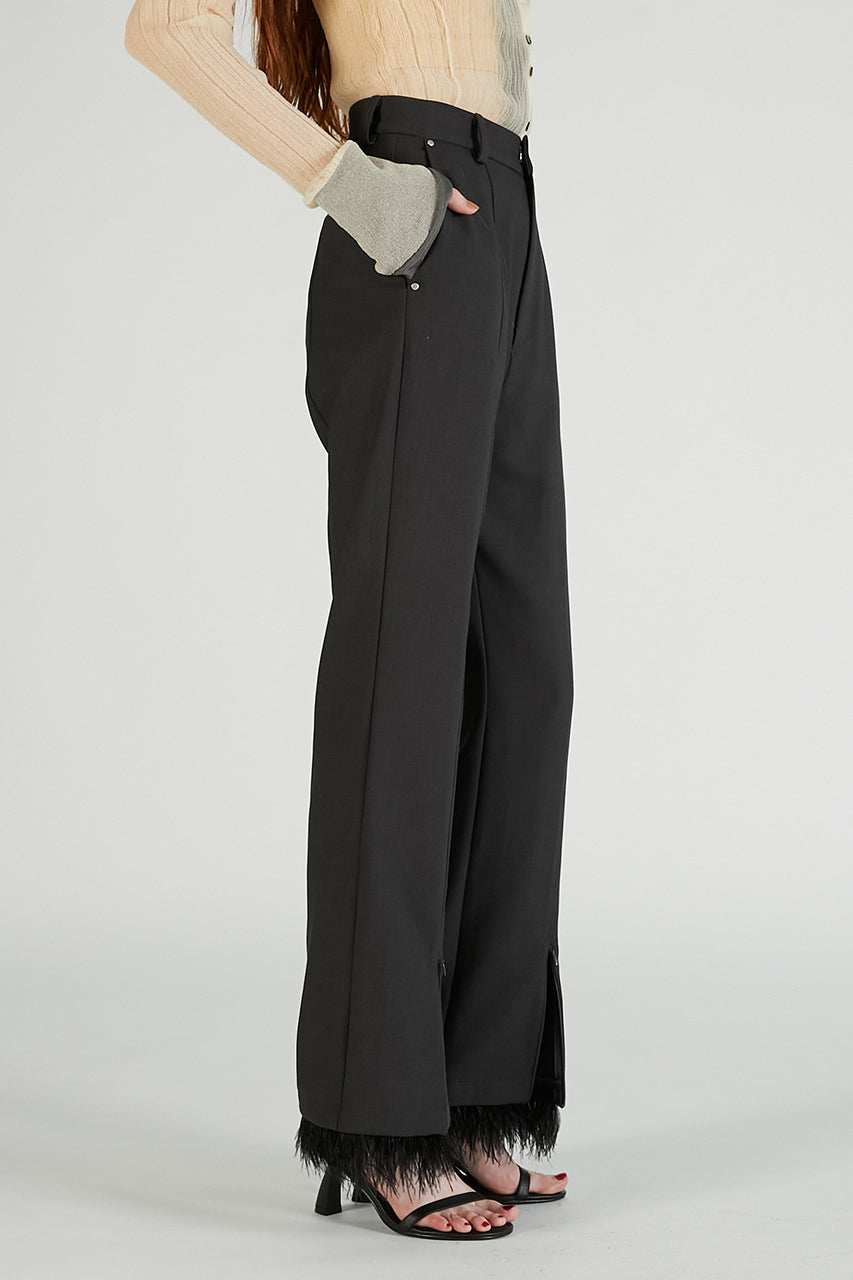 Feather Hem Pants - 2025 AUTUMN