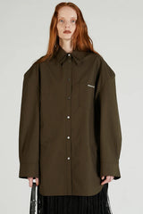 Double Collar Power Shirt Over Shirt