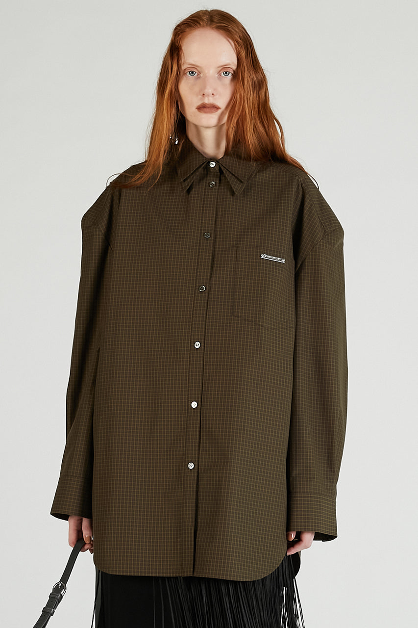 Double Collar Power Shirt Over Shirt