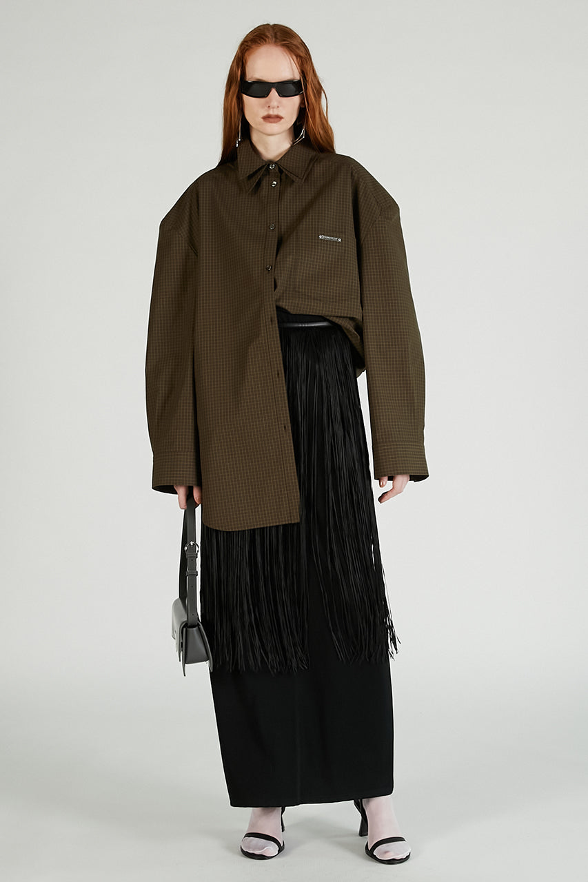 Double Collar Power Shirt Over Shirt