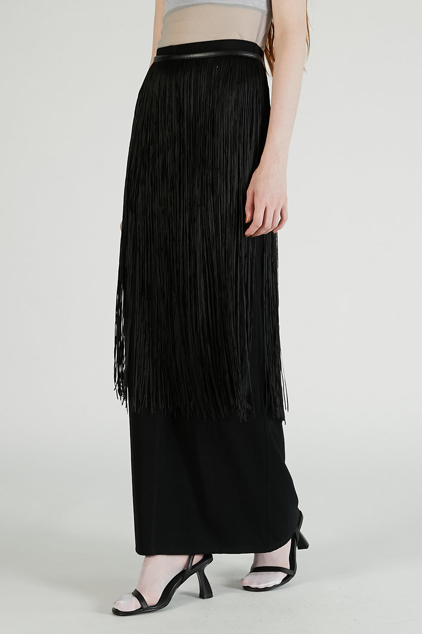 Fringe Belt Skirt