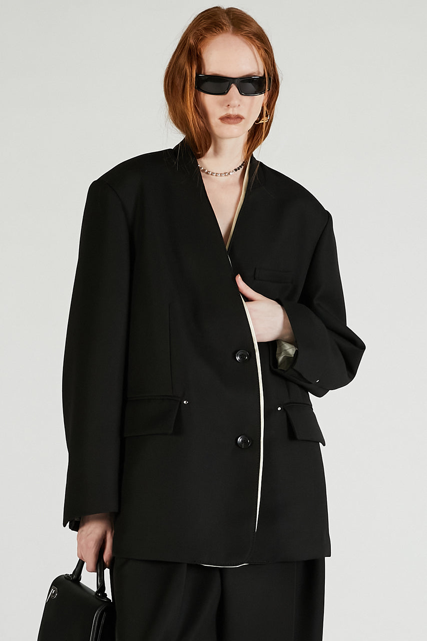 No Collar Big Jacket - 2025 AUTUMN