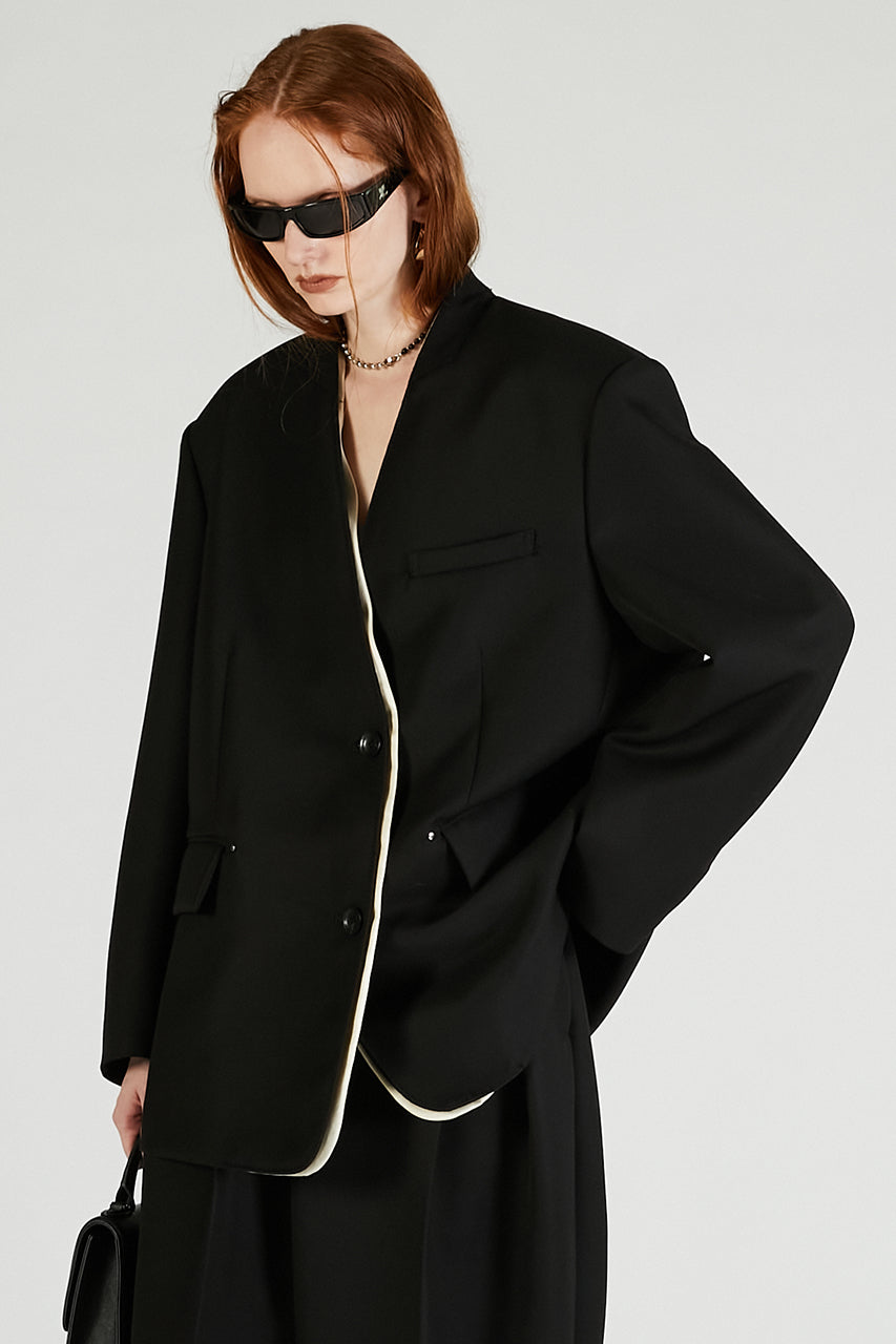 No Collar Big Jacket - 2025 AUTUMN