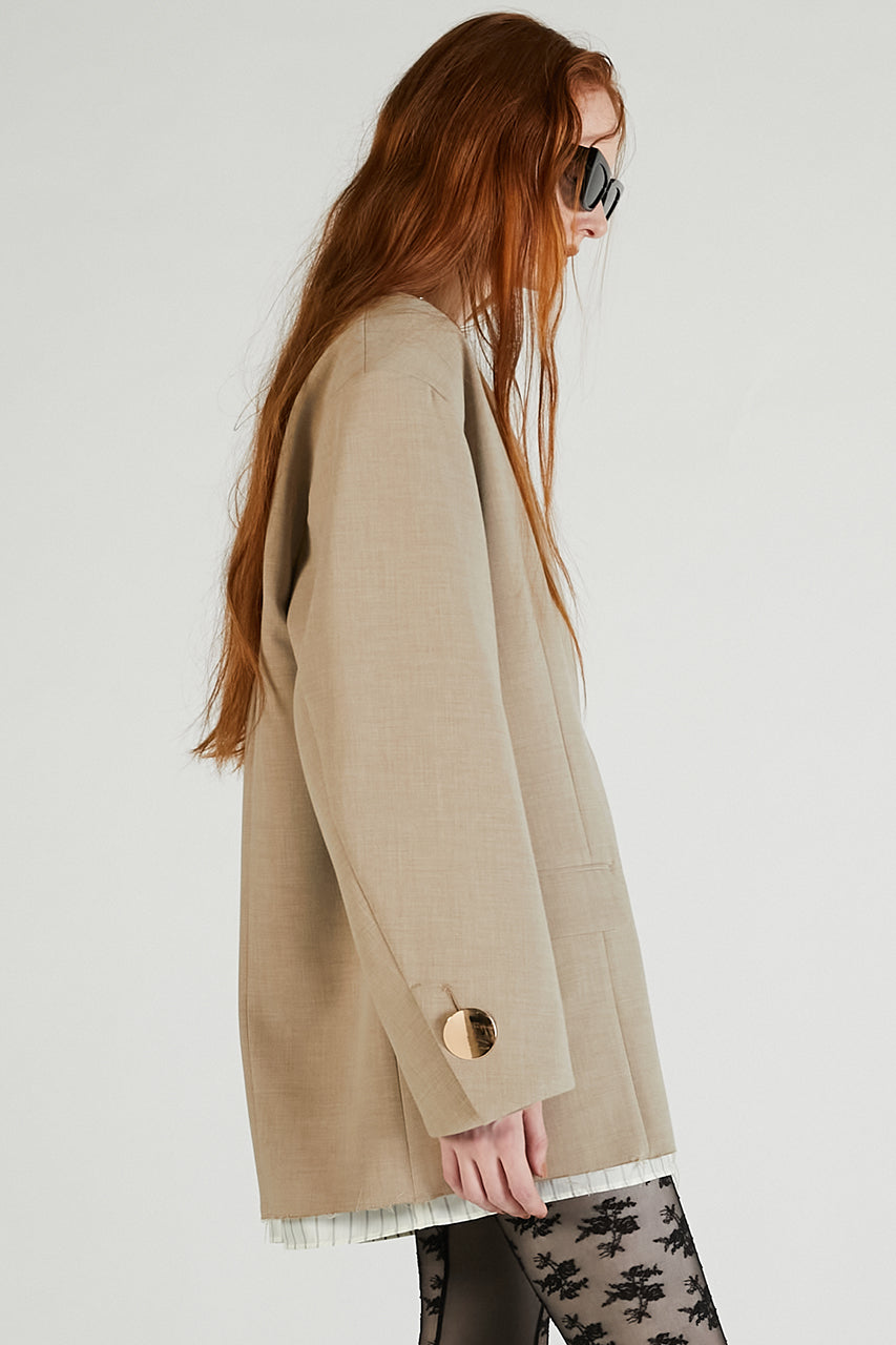 V-neck Narrow Jacket Pullover - 2025 AUTUMN