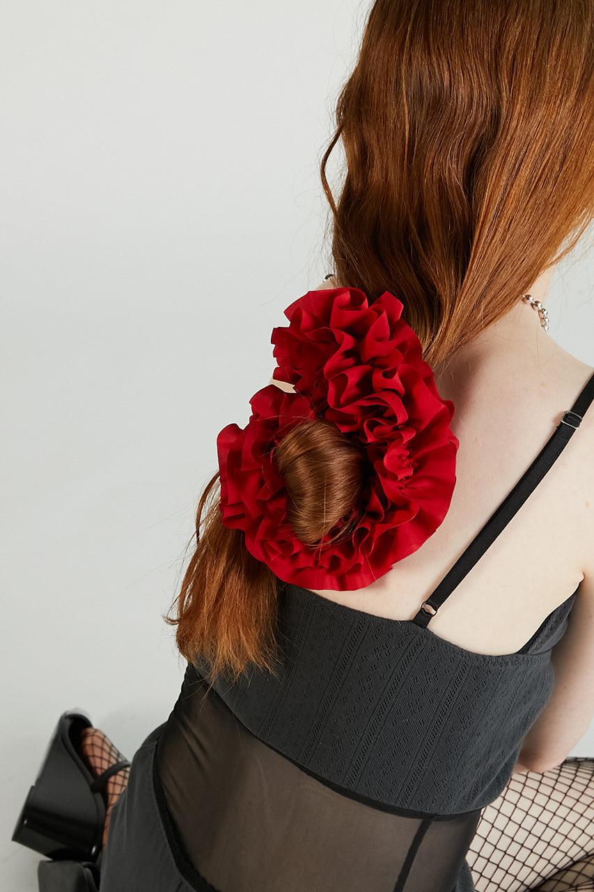 Ruffled Jersey Scrunchie