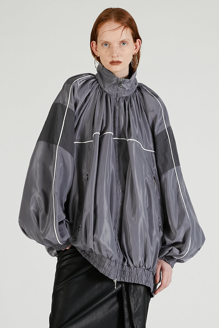 Volume Gathered Trucker Blouson