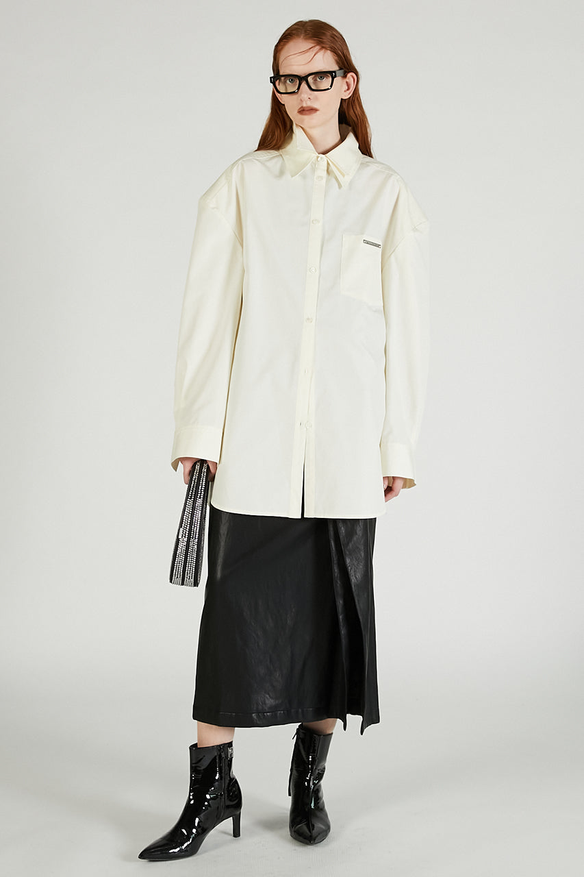 Double Collar Power Shirt Over Shirt