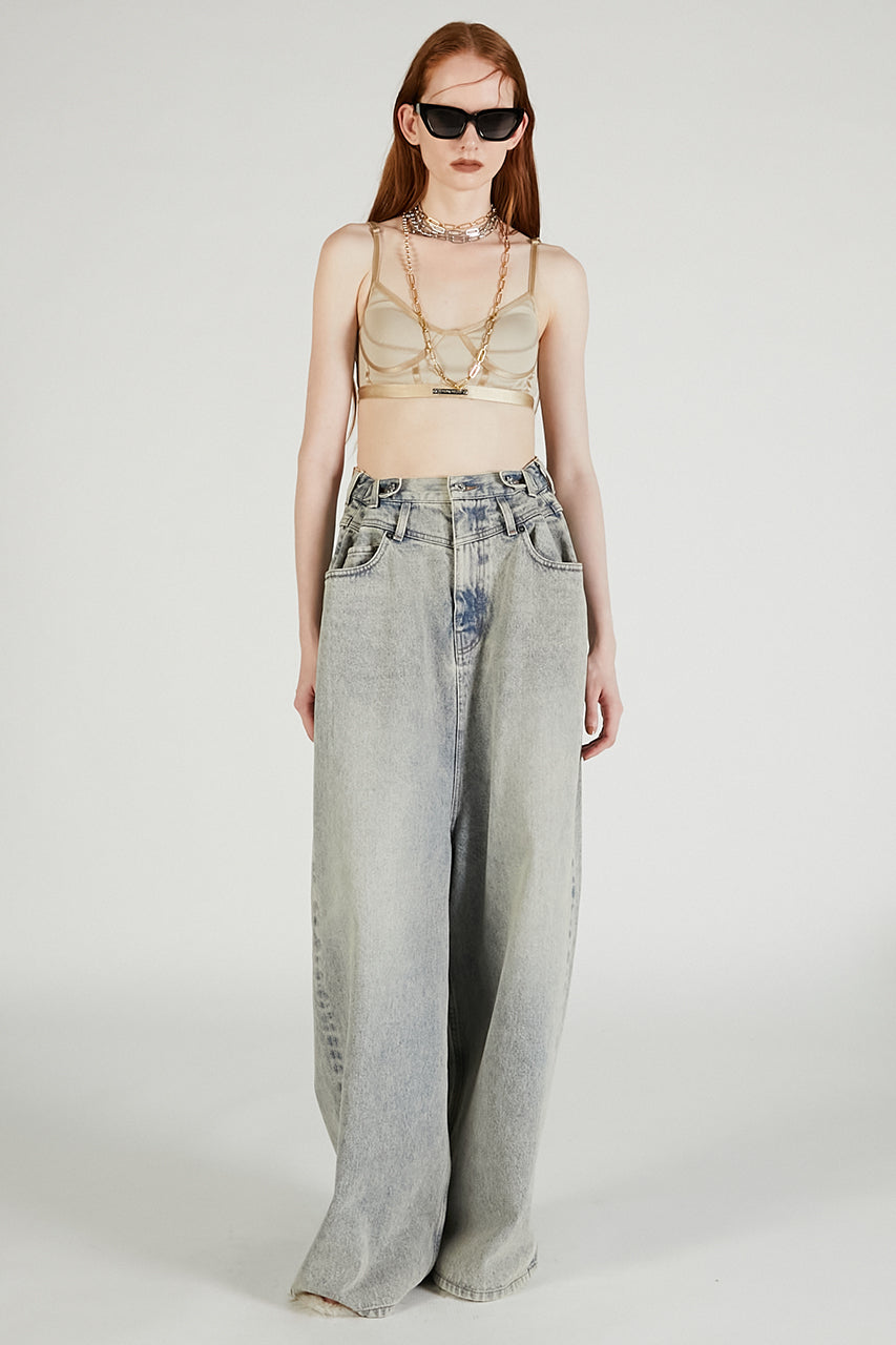 Box Chain Lariat Necklace