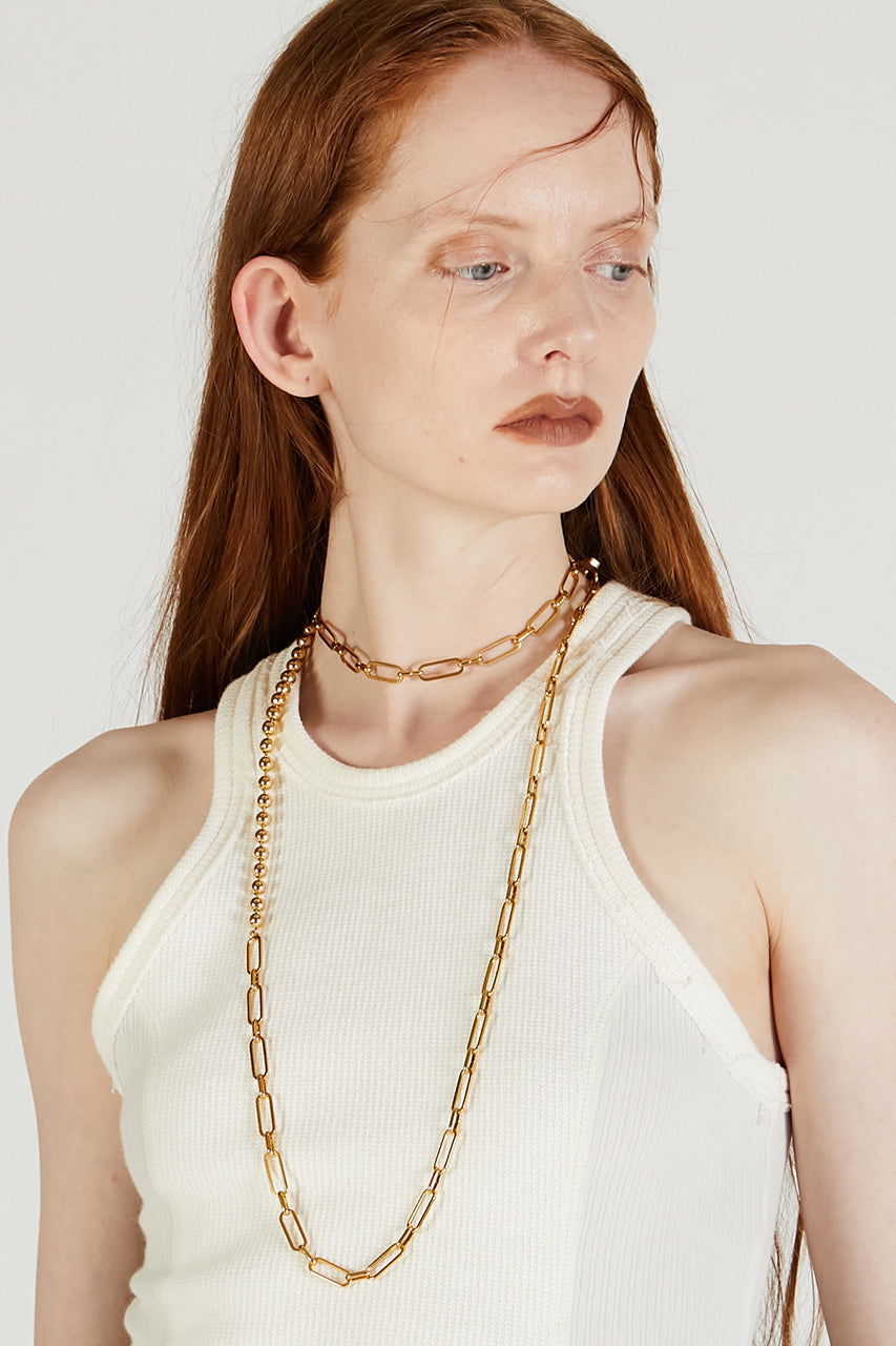 Box Chain Lariat Necklace