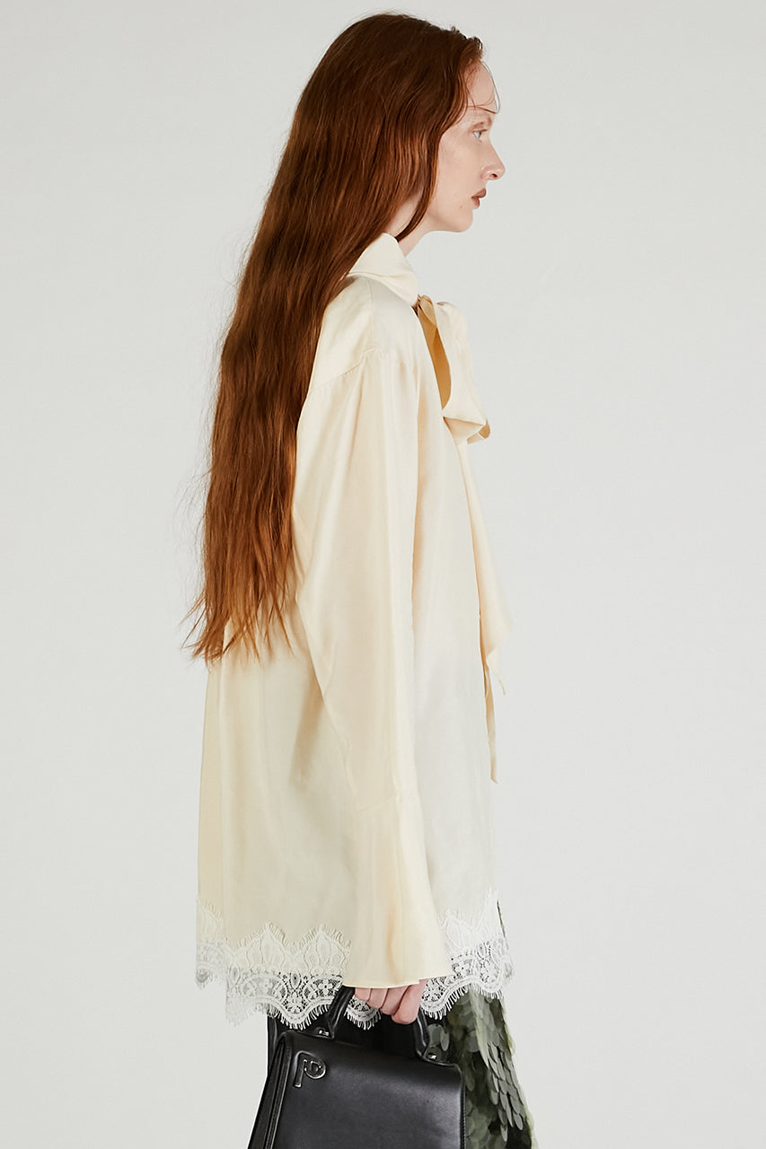Bow tie shirt - 2025 AUTUMN