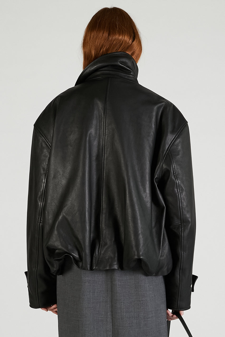 SHEEP Leather High Neck Blouson - 2025 AUTUMN