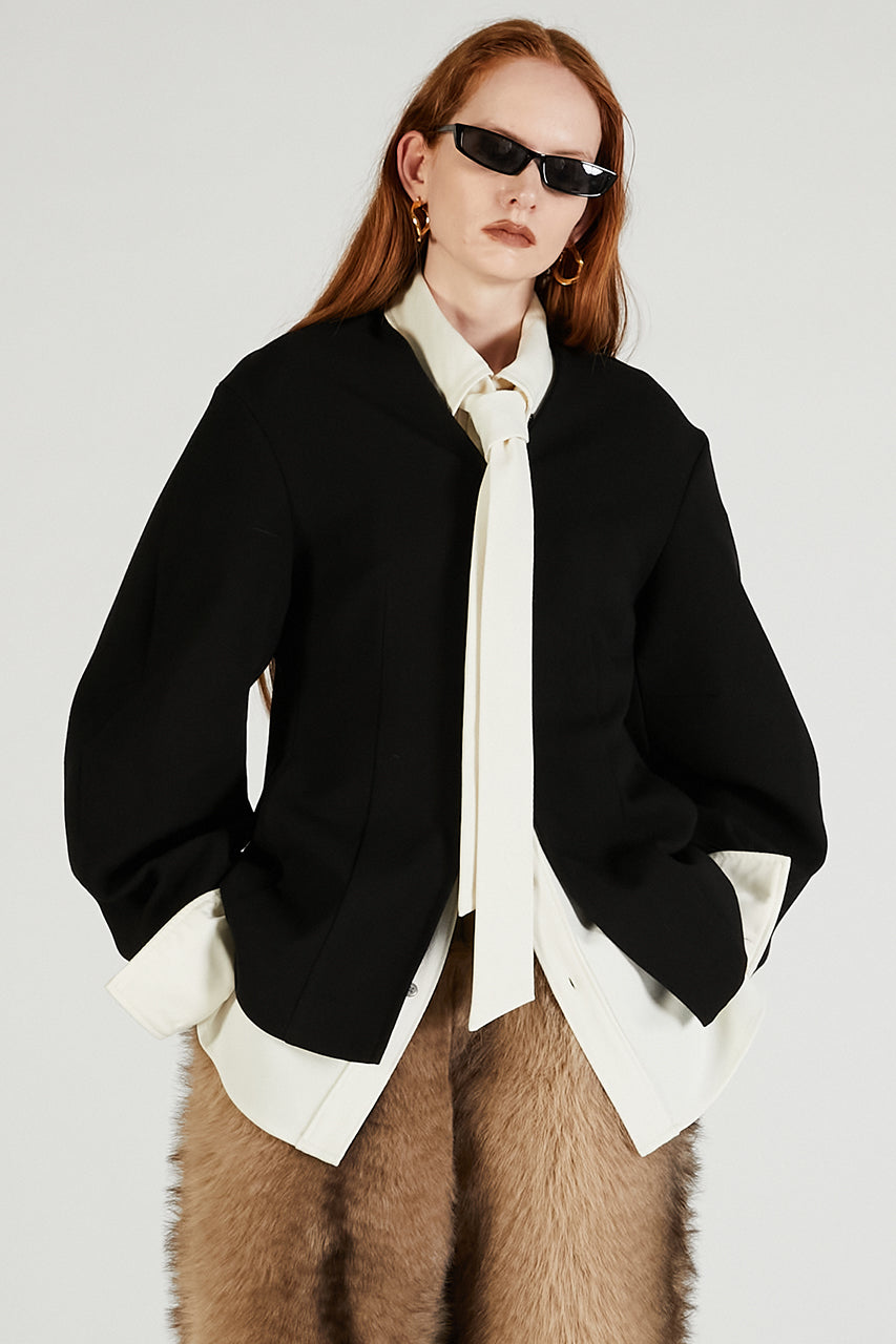 Cocoon Sleeve Zip Top - 2025 AUTUMN