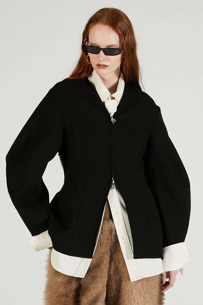 Cocoon Sleeve Zip Top - 2025 AUTUMN