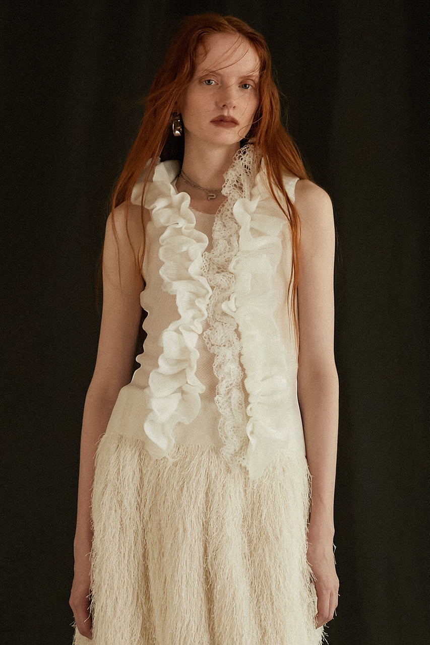 Frill Motif Knit