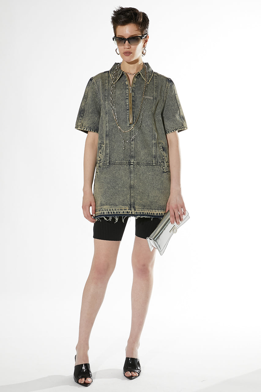 Denim Zip Tunic
