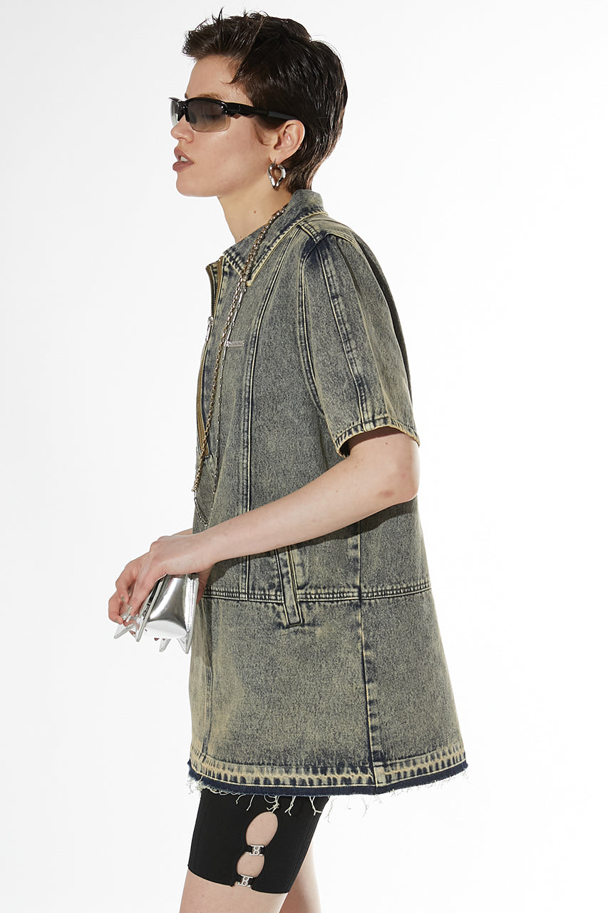 Denim Zip Tunic