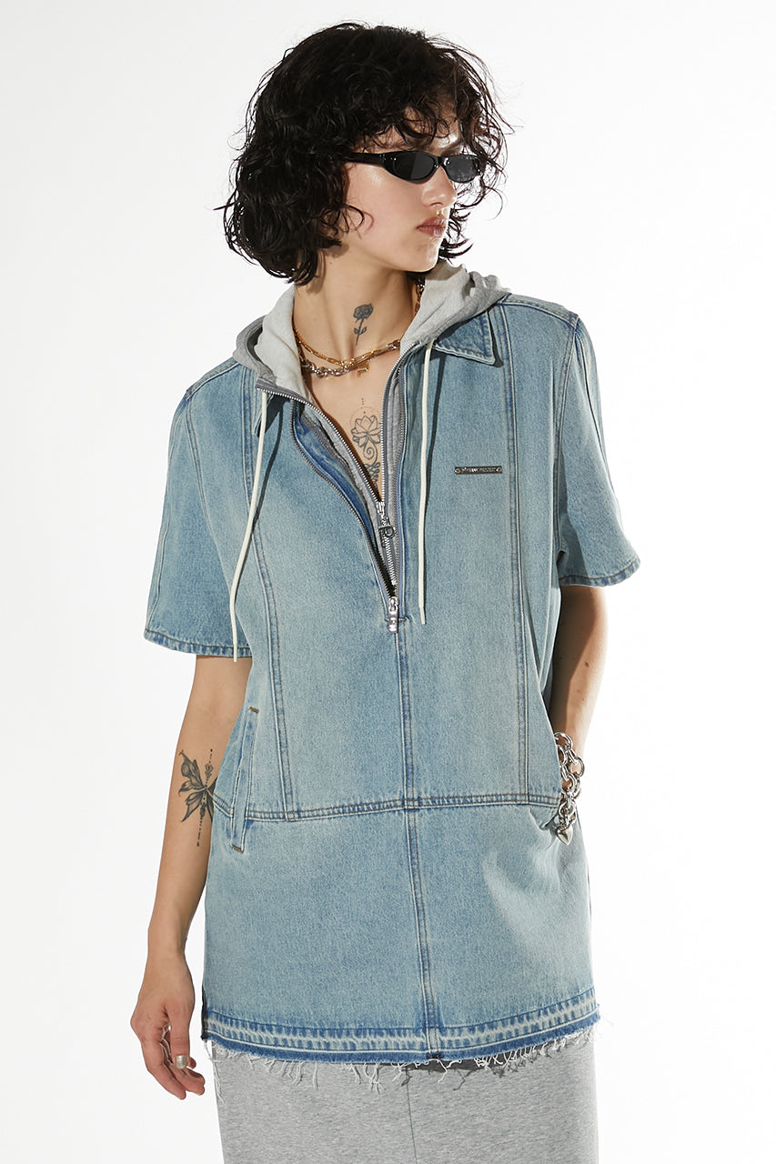 Denim Zip Tunic