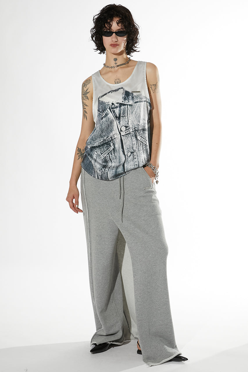 Denim Print Tank - SALE