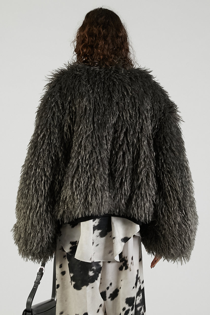 Reversible fur MA-1