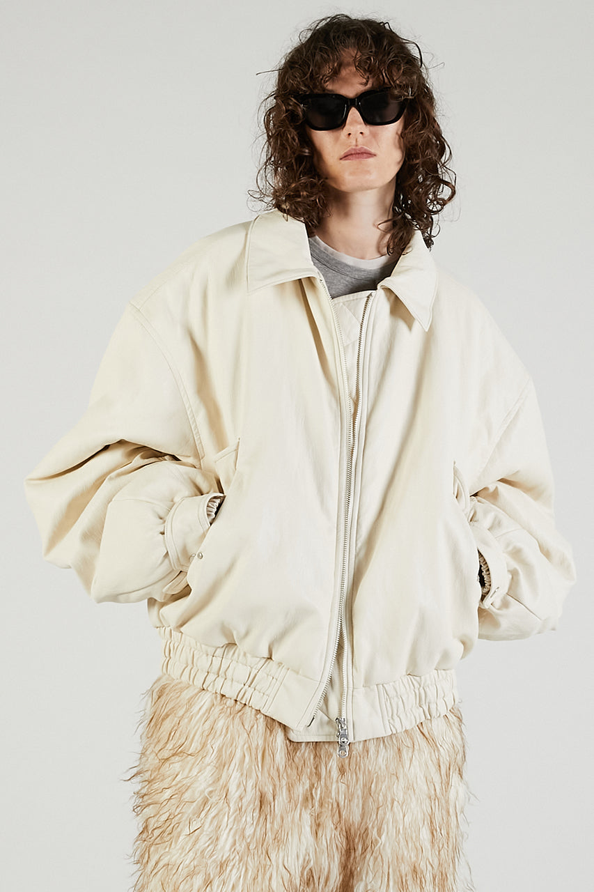 Flight Leather Bomber Jacket