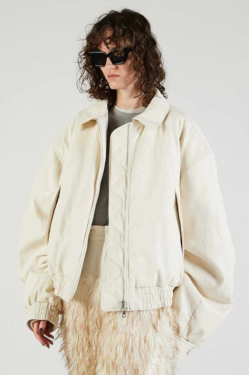 Flight Leather Bomber Jacket - 2025 AUTUMN