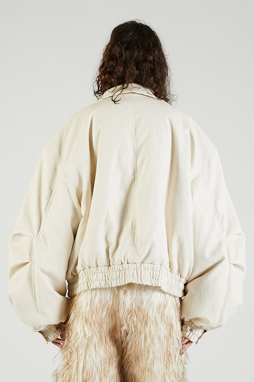Flight Leather Bomber Jacket - 2025 AUTUMN