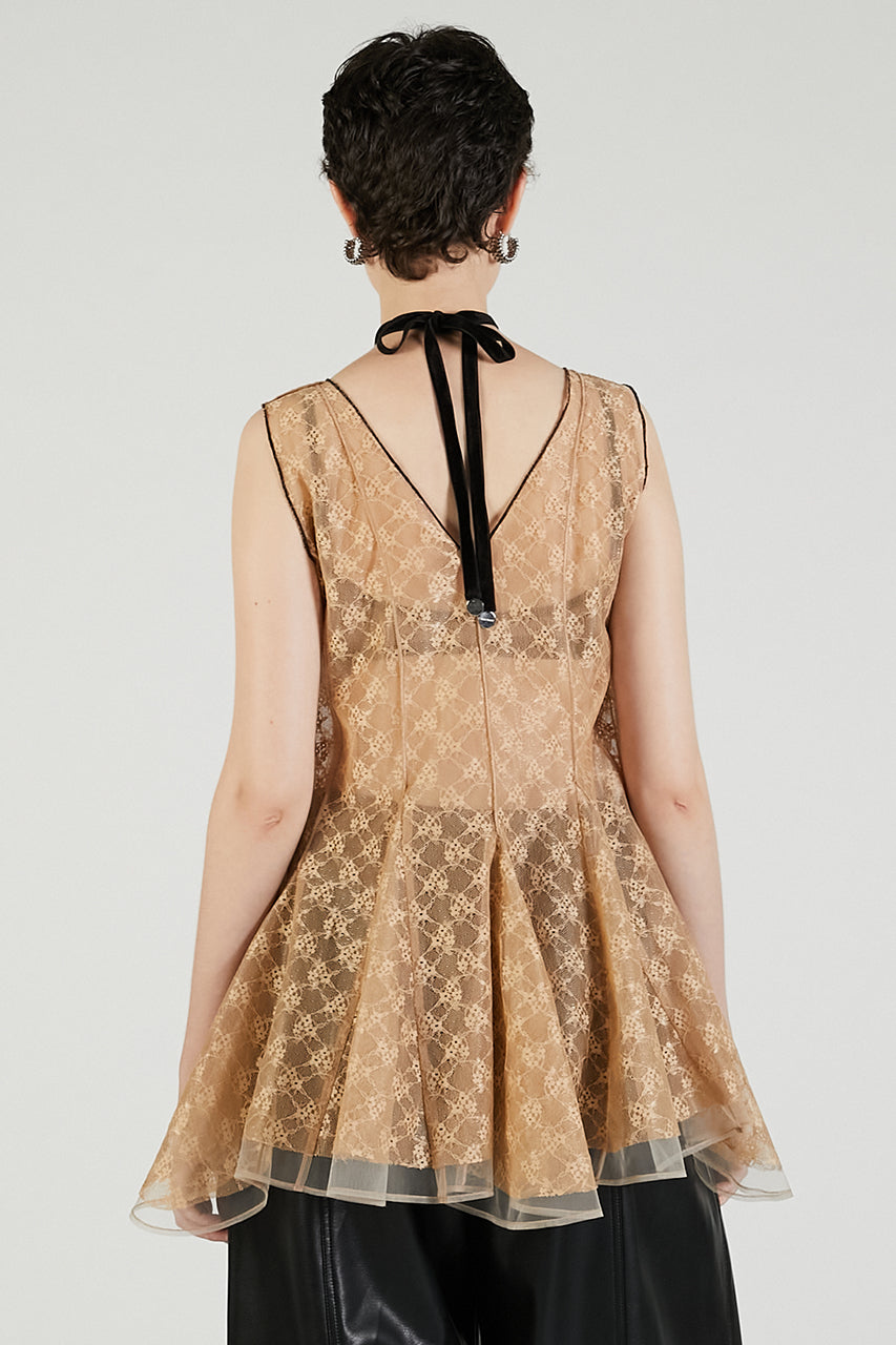 Random Hem Lace Top