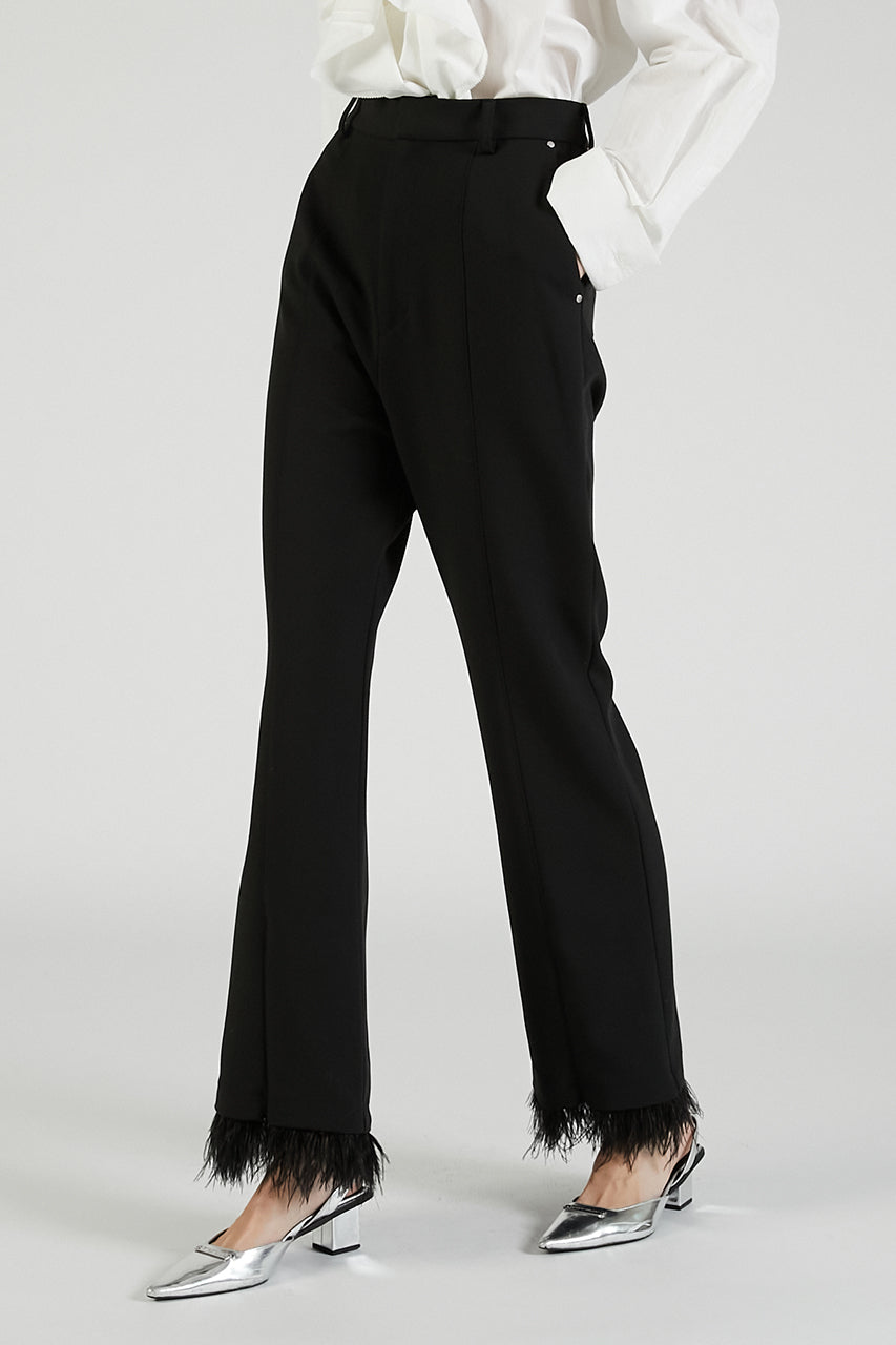 Feather Hem Pants - 2025 AUTUMN