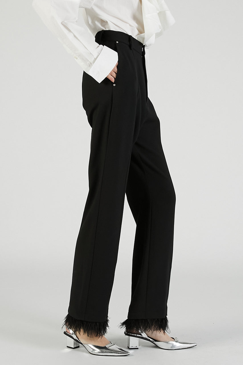Feather Hem Pants - 2025 AUTUMN