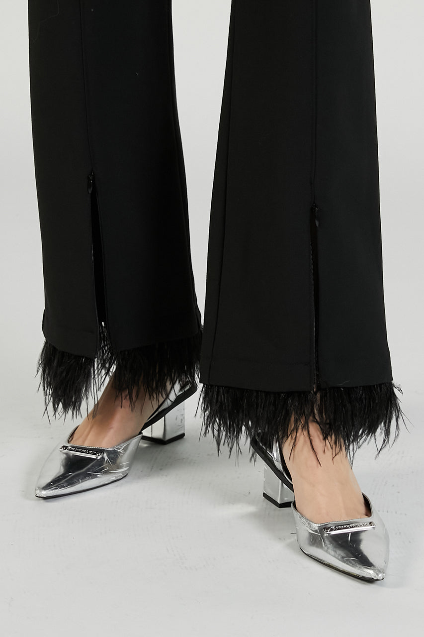 Feather Hem Pants - 2025 AUTUMN
