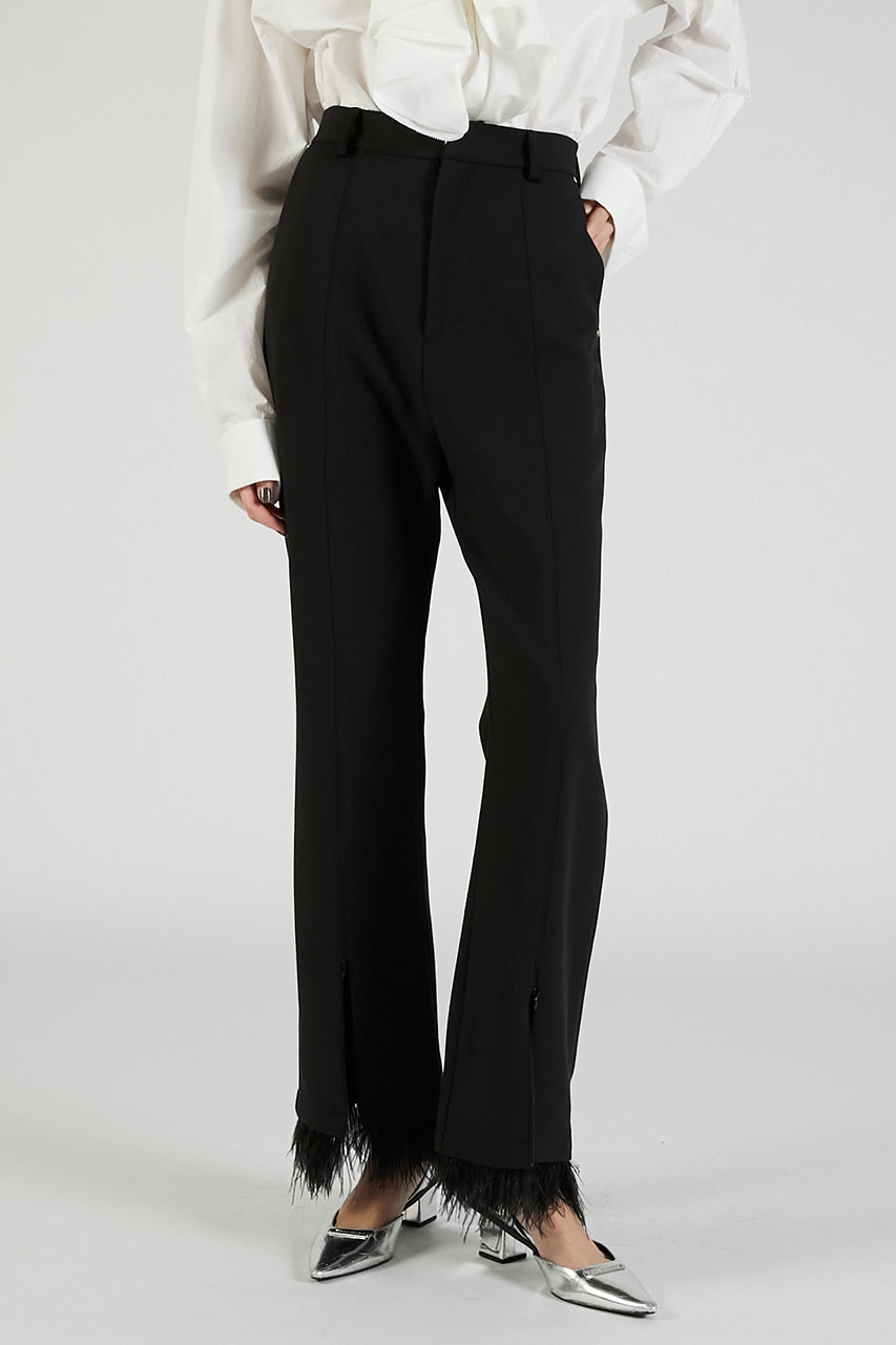 Feather Hem Pants - 2025 AUTUMN