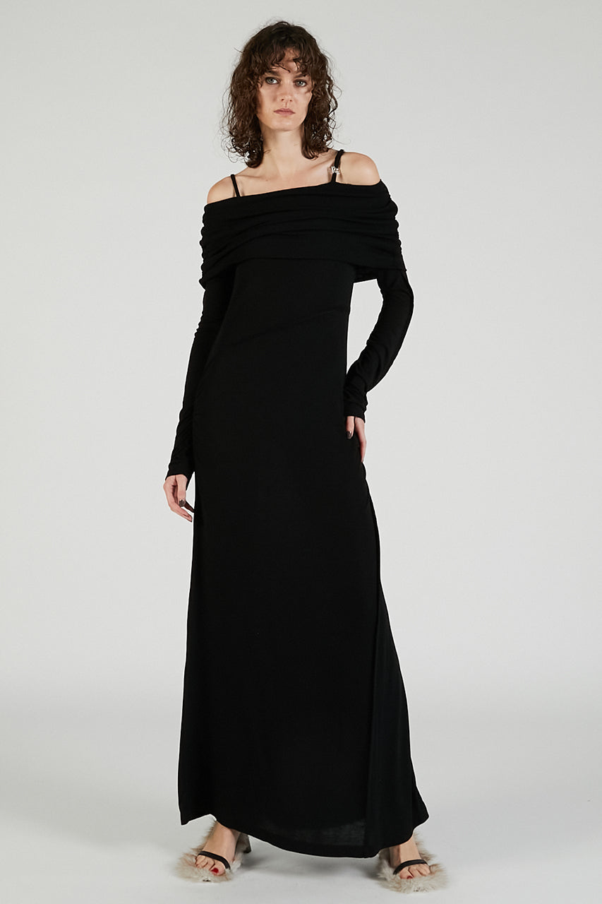 Off-the-shoulder Long Dress - 2025 AUTUMN