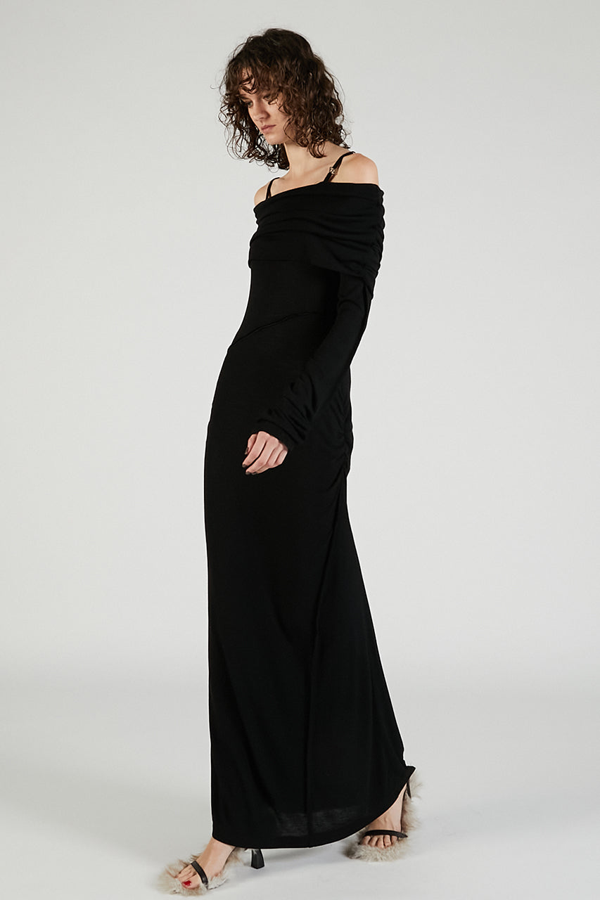 Off-the-shoulder Long Dress - 2025 AUTUMN