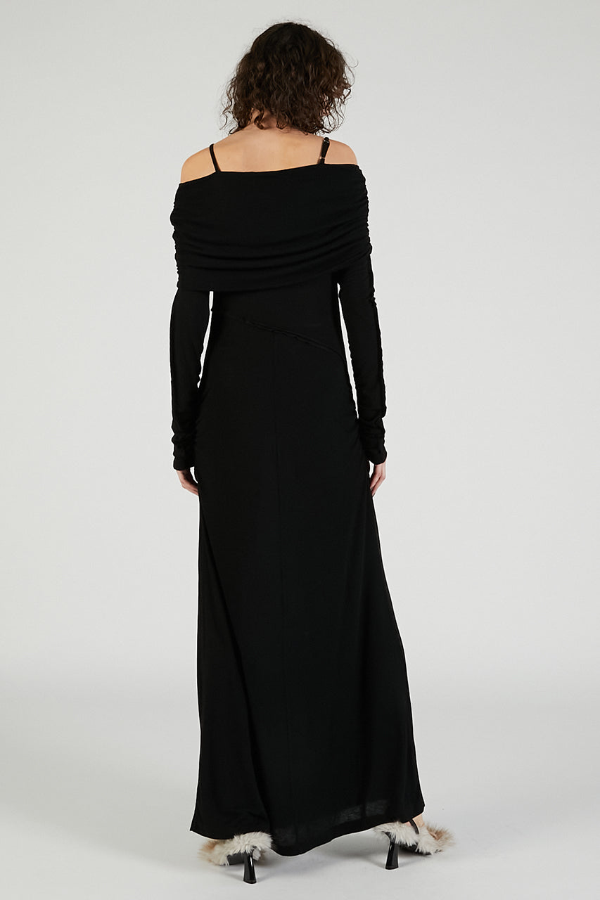 Off-the-shoulder Long Dress - 2025 AUTUMN