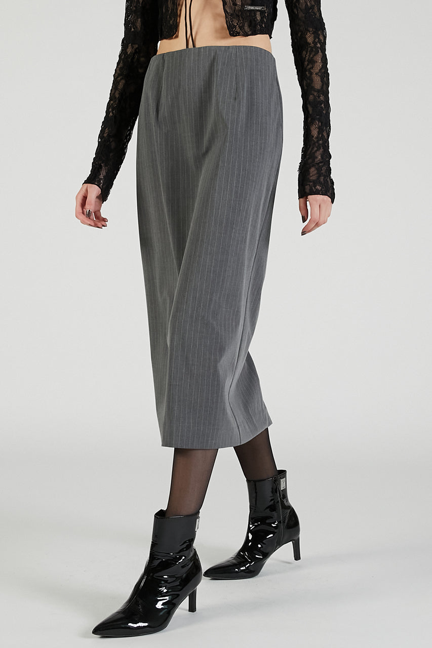 PVC Layered Midi Skirt - 2025 AUTUMN