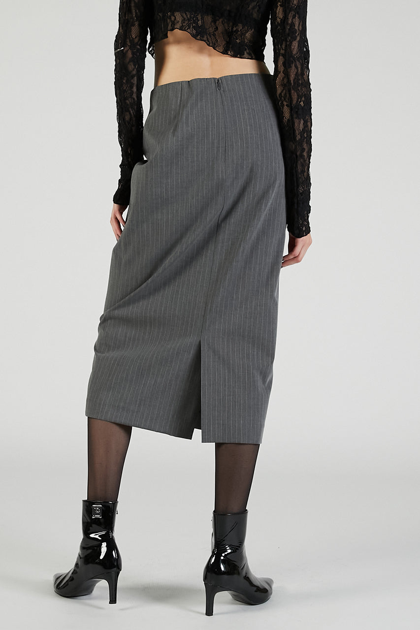 PVC Layered Midi Skirt - 2025 AUTUMN
