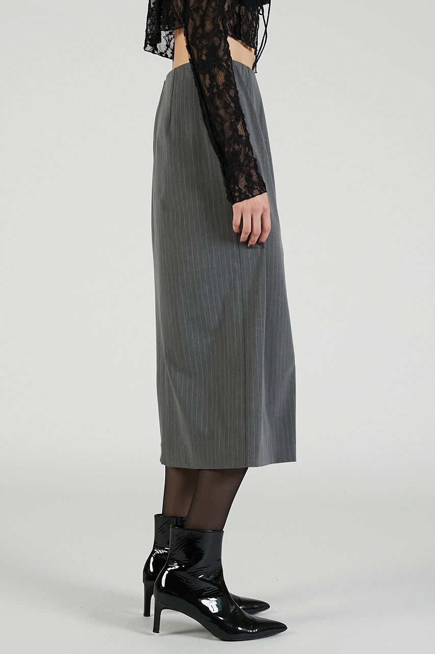 PVC Layered Midi Skirt - 2025 AUTUMN