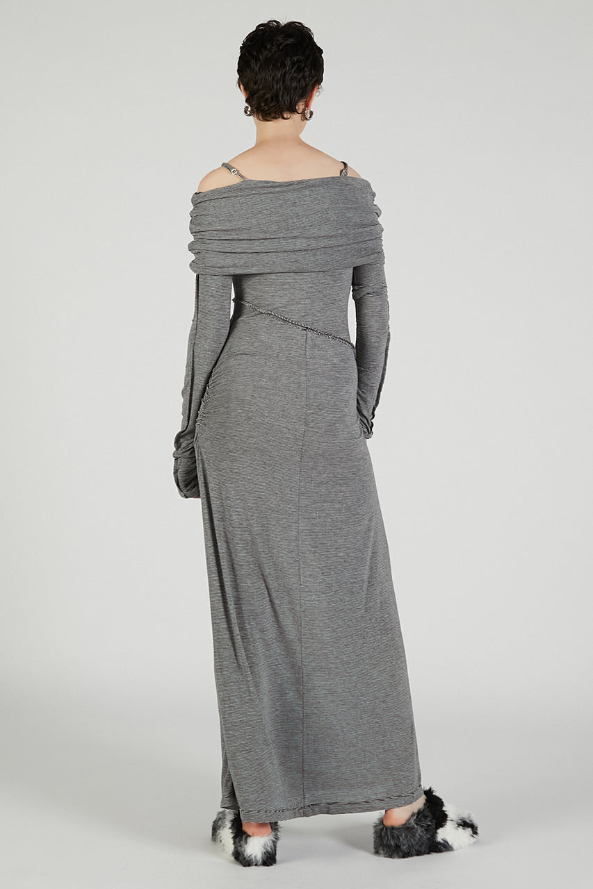 Off-the-shoulder Long Dress - 2025 AUTUMN