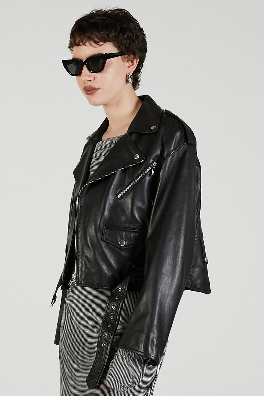 SHEEP Leather Biker Jacket