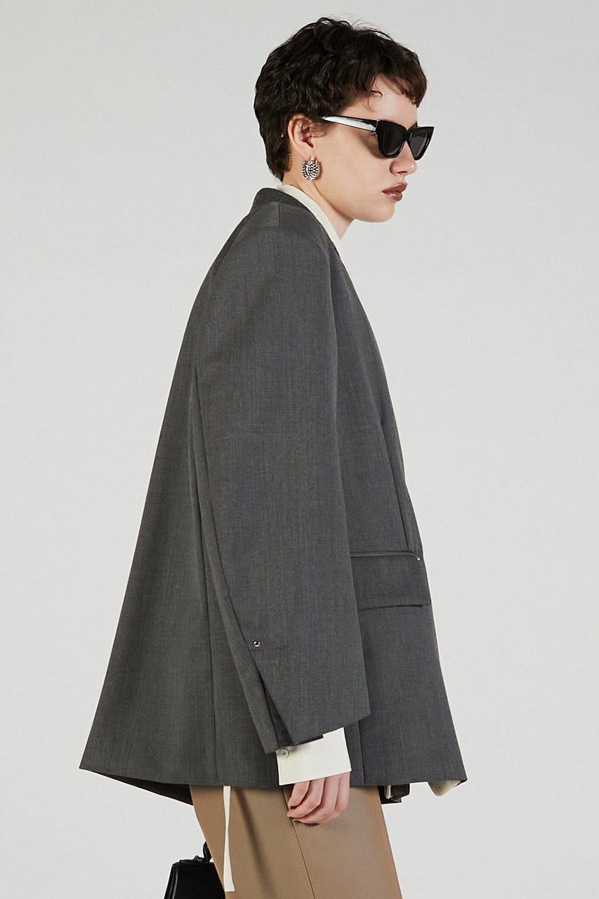 No Collar Big Jacket - 2025 AUTUMN
