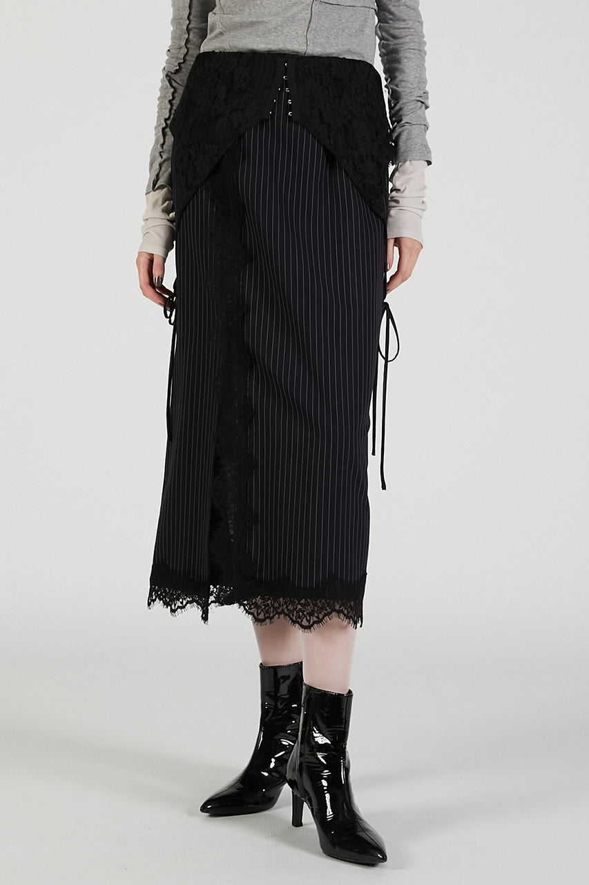 2-Way Lace Midi Skirt - 2025 AUTUMN