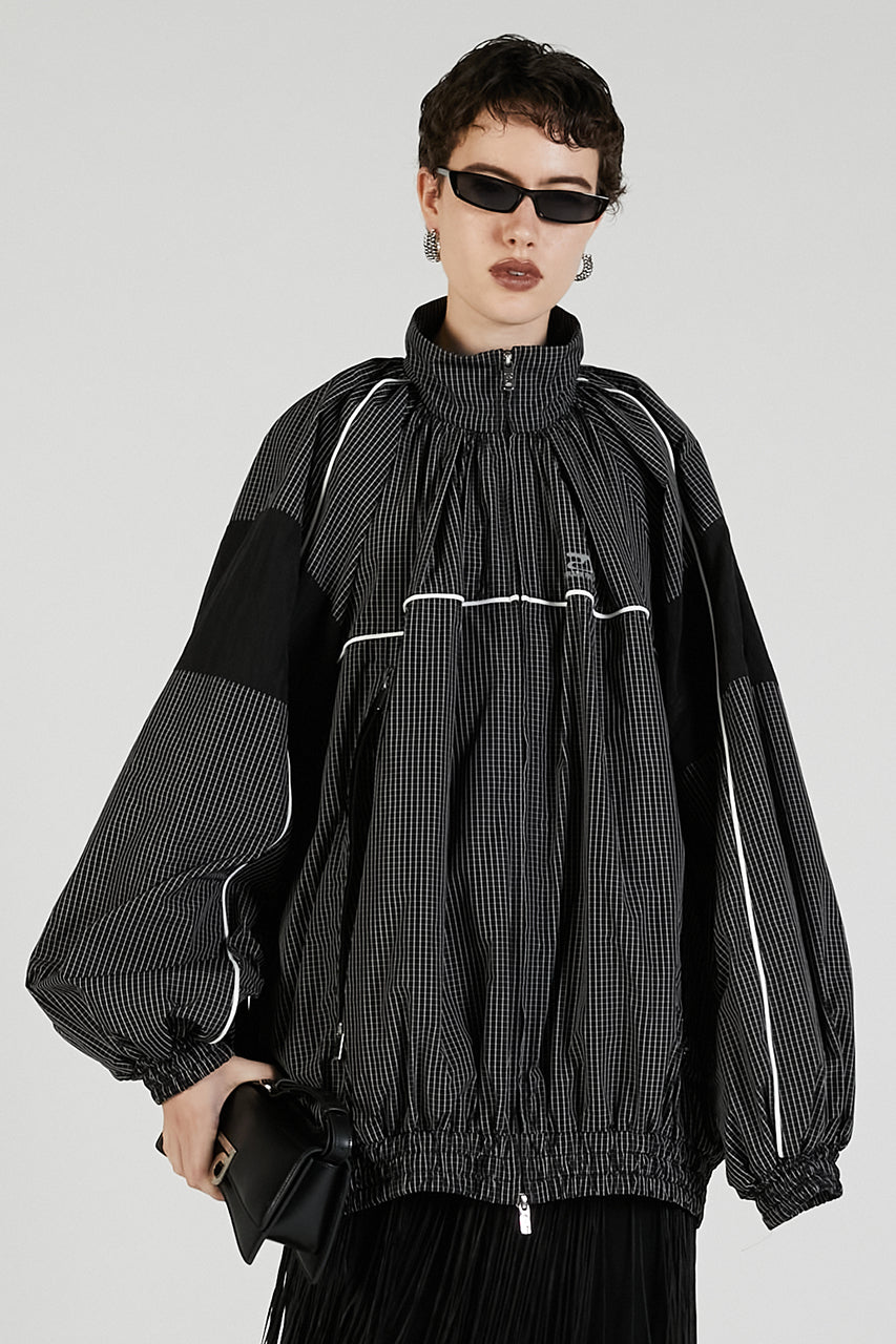 Volume Gathered Trucker Blouson