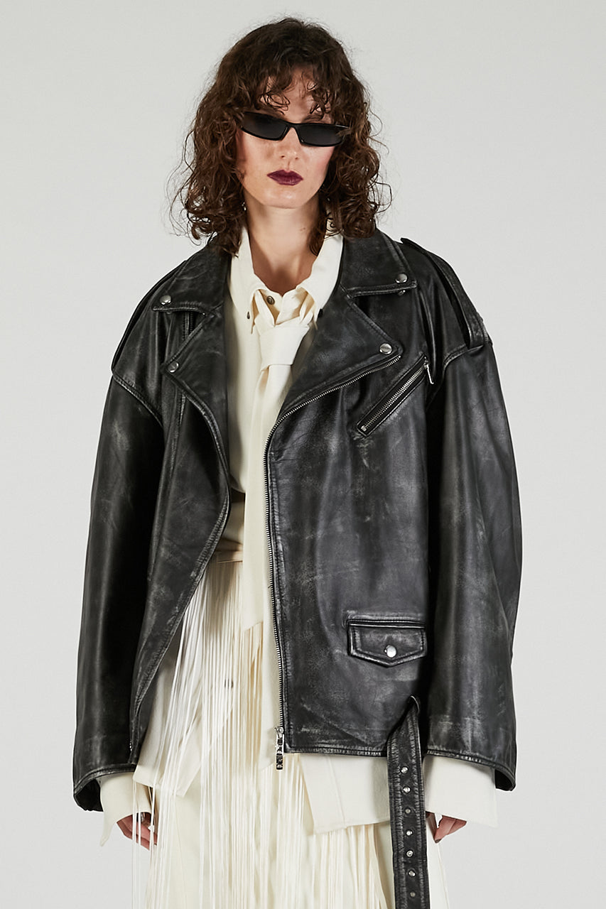 ジャケット・アウター CRUSHED LEATHER COAT Amazon.com: Spring And Autumn Men's Leather Coat Real